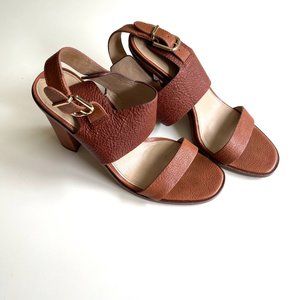 Via Spiga Baris Leather Slingback Heel Sandals